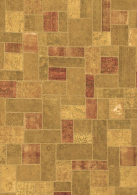 Patchwork Brown Transitional Rug, abs1508brn