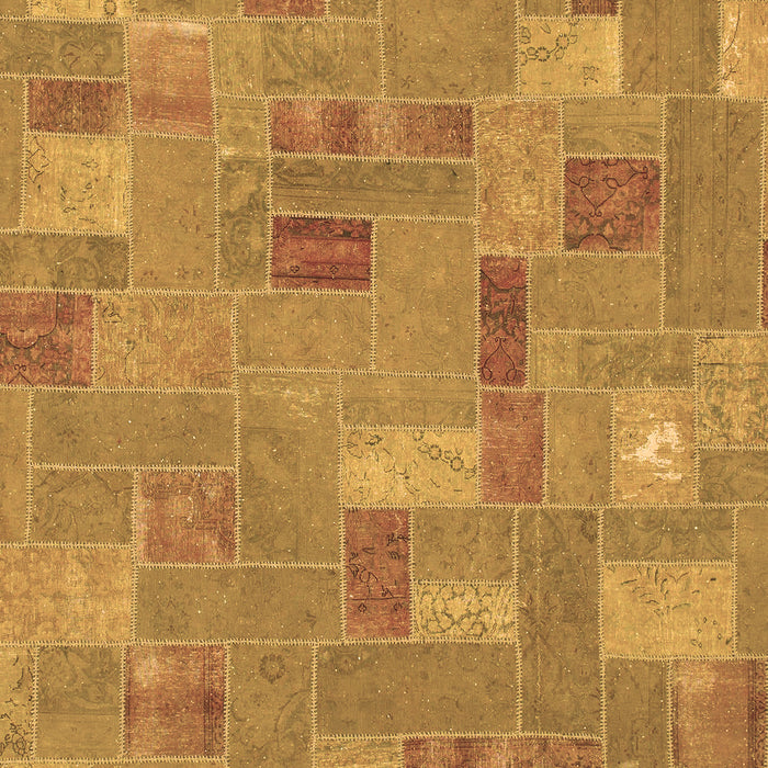 Patchwork Brown Transitional Rug, abs1508brn