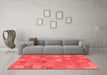 Transitional Red Washable Rugs