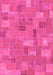 Patchwork Pink Transitional Rug, abs1508pnk