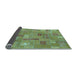 Sideview of Patchwork Light Blue Transitional Rug, abs1508lblu