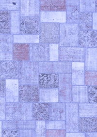 Patchwork Blue Transitional Rug, abs1509blu