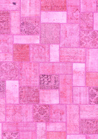 Patchwork Pink Transitional Rug, abs1509pnk