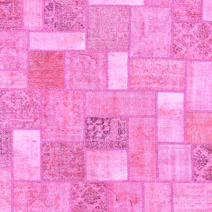 Patchwork Pink Transitional Rug, abs1509pnk