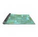 Sideview of Patchwork Light Blue Transitional Rug, abs1509lblu