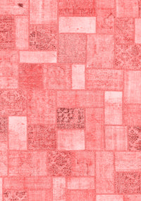 Patchwork Red Transitional Rug, abs1509red