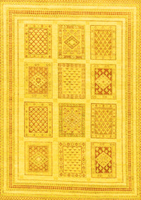 Abstract Yellow Modern Rug, abs150yw