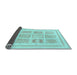 Sideview of Abstract Light Blue Modern Rug, abs150lblu