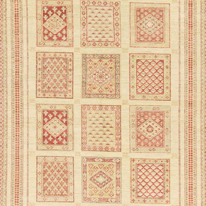 Machine Washable Abstract Brown Gold Rug, wshabs150