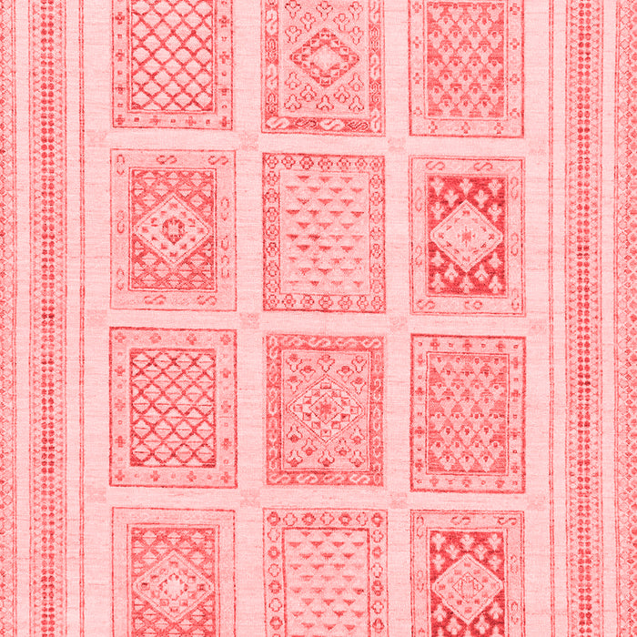 Machine Washable Abstract Red Modern Rug, wshabs150red