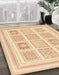 Machine Washable Abstract Brown Gold Rug in a Family Room, wshabs150