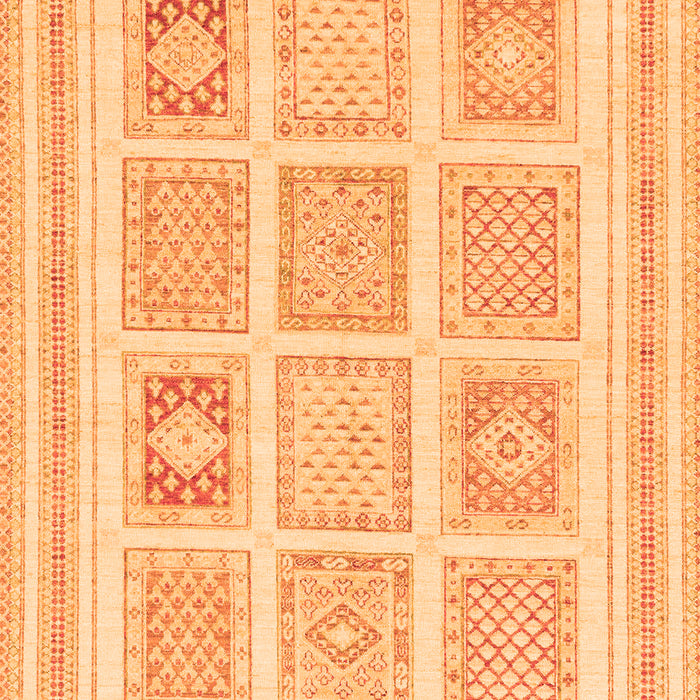 Machine Washable Abstract Orange Modern Area Rugs, wshabs150org