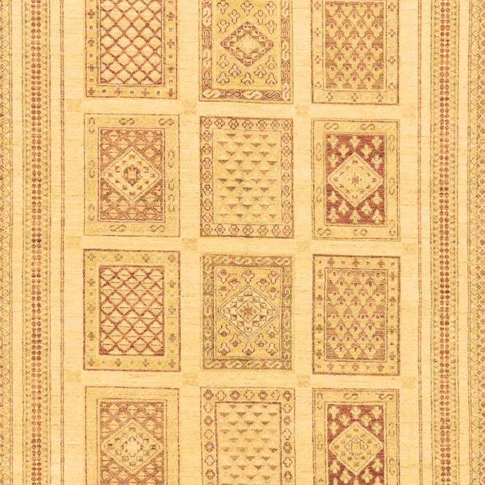 Machine Washable Abstract Brown Modern Rug, wshabs150brn