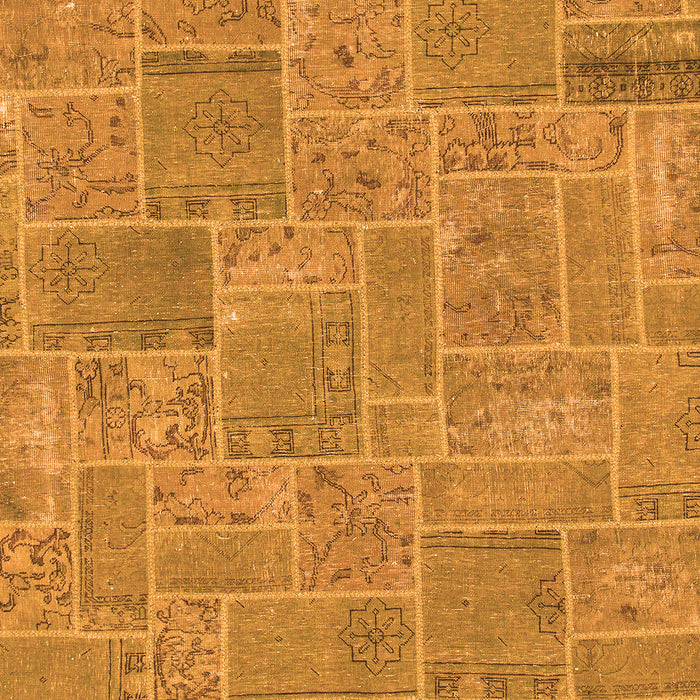 Patchwork Orange Transitional Rug, abs1510org