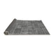 Sideview of Patchwork Gray Transitional Rug, abs1510gry