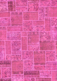 Patchwork Pink Transitional Rug, abs1510pnk