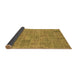 Sideview of Patchwork Brown Transitional Rug, abs1510brn