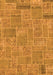 Machine Washable Patchwork Orange Transitional Area Rugs, wshabs1510org