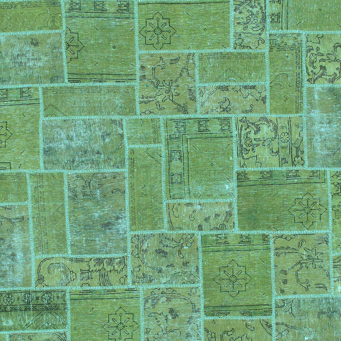 Patchwork Light Blue Transitional Rug, abs1510lblu