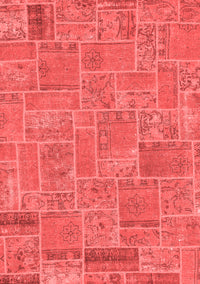 Patchwork Red Transitional Rug, abs1510red