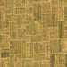 Square Patchwork Brown Transitional Rug, abs1510brn