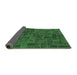 Sideview of Patchwork Emerald Green Transitional Rug, abs1511emgrn