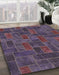 Machine Washable Abstract Plum Purple Rug in a Family Room, wshabs1511