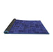 Sideview of Patchwork Blue Transitional Rug, abs1511blu