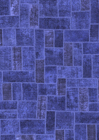 Patchwork Blue Transitional Rug, abs1511blu