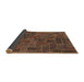 Sideview of Patchwork Brown Transitional Rug, abs1511brn