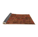 Sideview of Patchwork Orange Transitional Rug, abs1511org