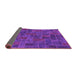 Sideview of Patchwork Purple Transitional Rug, abs1511pur