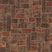 Square Patchwork Brown Transitional Rug, abs1511brn