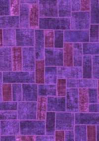 Patchwork Purple Transitional Rug, abs1511pur