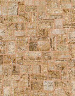 Abstract Orange Patchwork Rug, abs1512
