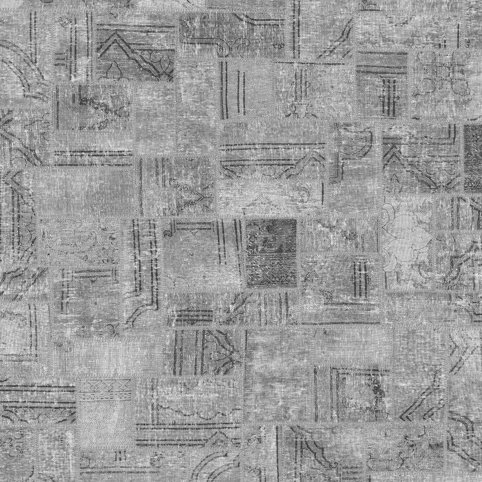 Patchwork Gray Transitional Rug, abs1512gry