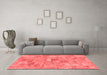 Transitional Red Washable Rugs