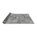 Sideview of Patchwork Gray Transitional Rug, abs1512gry