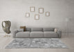 Machine Washable Patchwork Gray Transitional Rug in a Living Room,, wshabs1512gry