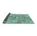 Sideview of Patchwork Light Blue Transitional Rug, abs1512lblu