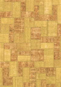 Patchwork Brown Transitional Rug, abs1513brn