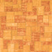 Square Patchwork Orange Transitional Rug, abs1513org