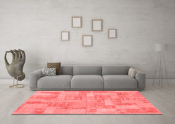 Transitional Red Washable Rugs