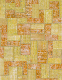 Abstract Orange Patchwork Rug, abs1513