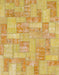 Abstract Orange Patchwork Rug, abs1513