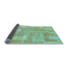 Sideview of Patchwork Light Blue Transitional Rug, abs1513lblu