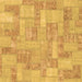 Square Patchwork Brown Transitional Rug, abs1513brn