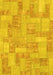 Patchwork Yellow Transitional Rug, abs1513yw