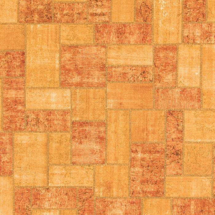 Patchwork Orange Transitional Rug, abs1513org