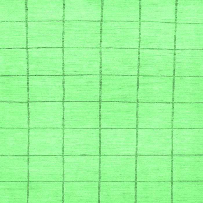 Square Machine Washable Solid Emerald Green Modern Area Rugs, wshabs1514emgrn